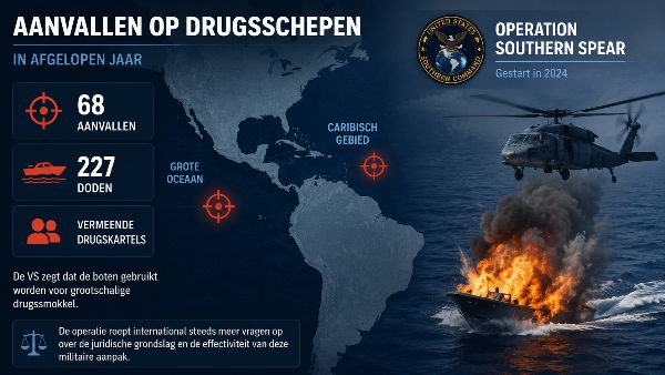 227 doden bij aanvallen op drugsschepen in afgelopen jaar