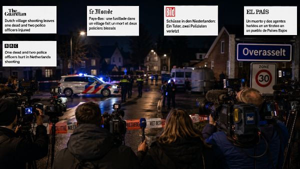 Internationale media berichten over schietpartij in Overasselt